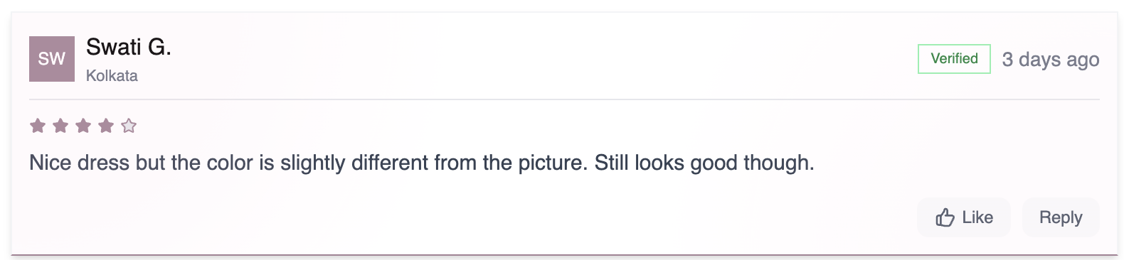 Clean, space-efficient review cards