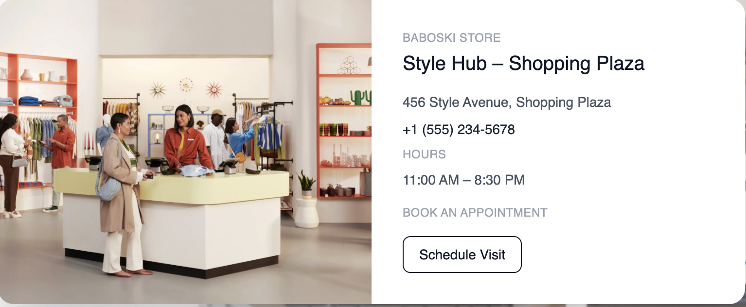 Verified offline store information